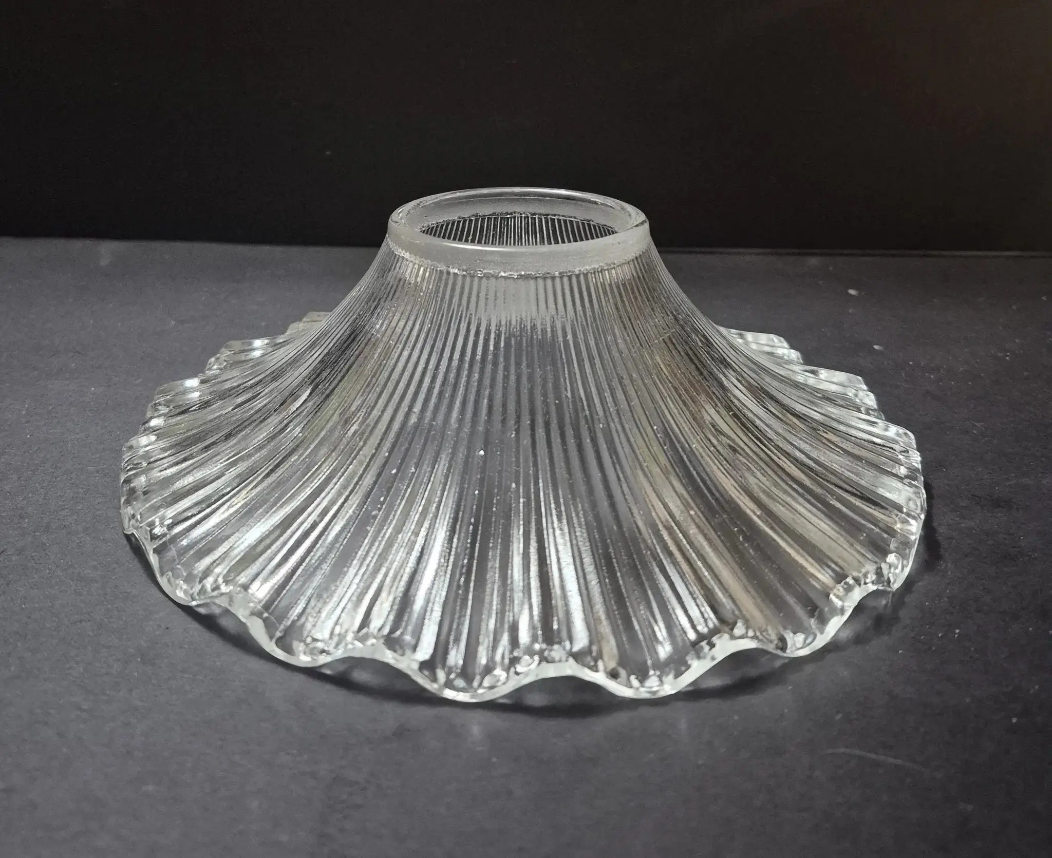 66551 Clear Crystal Chimney Topper – Frosted Glass Fit for 7.5" Chimneys