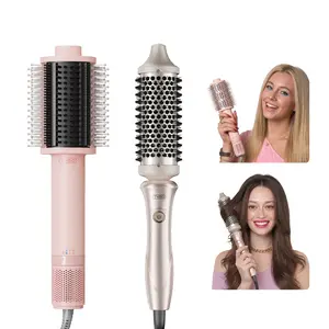 【Blowout Duo】 – TYMO AIRBEAM 3.0 & STYLUX Thermal Round Brush for Wet and Dry Hair, Smooth Volumizing Blowout, Frizz Control, Salon Finish at Home