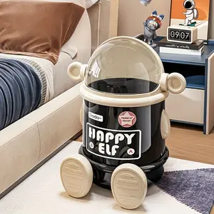 [Fashionable & Cute] Fashionable & Cute Flip-Top Trash Can | 4 Color Styles, Easy-to-Clean Dual Bins, Large Capacity for Home & Office