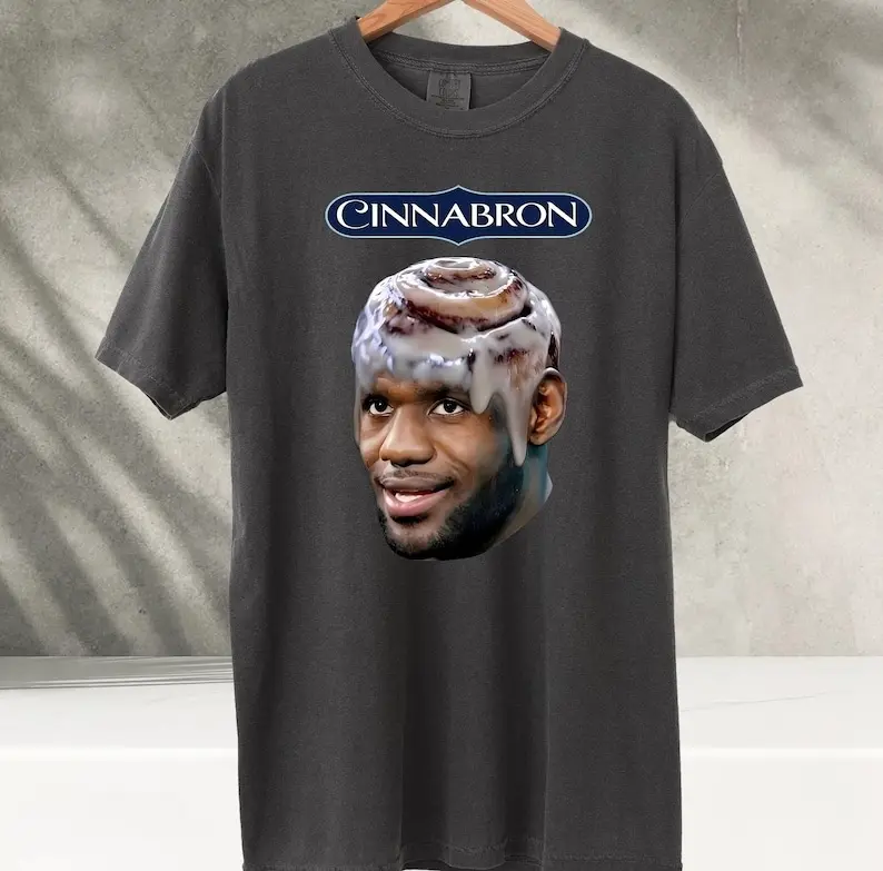 Comfort Colors Cinnabron Vintage Tshirt, Lebron James Meme Shirt, Funny Basketball Tee, Lebron James Graphic Shirt, Basketball Gift Lebron merch