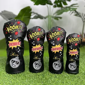 Classic Creative Golf Club Headcover, Durable Golf Club Covers for Driver & Fairway Woods, Stylish Hybrid Design Accessory, Golf Accessories