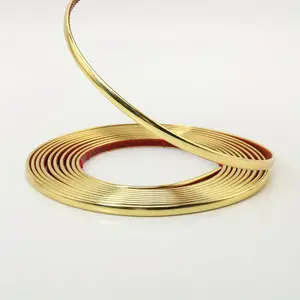 1/3line / 393.7 inches length x 0.315 inch width, metal surface texture, waterproof self-adhesive decorative sealing strip, suitable for bathroom, kitchen countertop corner beauty seam, window, ceiling, floor, cabinet beauty seam adhesive strip