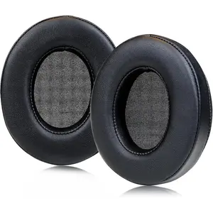 Earpads Replacement for Philips SHP9500,SHP9500S Headphones,Ear Pads Cushions with Noise Isolation Memory Foam,Soft Protein Leather-Black Durable Personalized