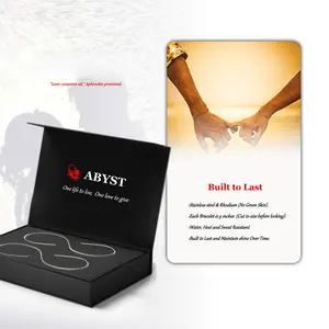 Uisex Permanent Bracelet Kit - DIY Couple Bracelet Making Kit ForCouples, Friendship Bracelets - Gift for Anniversary,Valentine's Day & Date Night Activity His and Her Bracelets