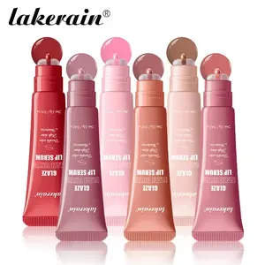lakerain 1 Count Long-lasting, Hydrating Moisturizing Peptide Tinted Lip Serum, Plumping & Shiny Glossy Lip Gloss, Precision Donut-Shaped Applicator, 2-in-1 Lip Makeup & Care Products Suitable for All Skin Tones, Essential for Women