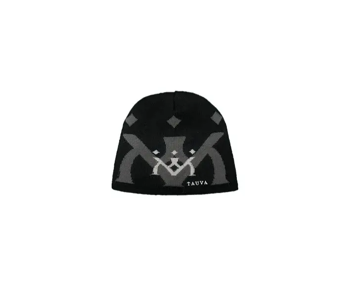 TAUVA SKULLY Beanie - 100% Acrylic with Red Silk lining