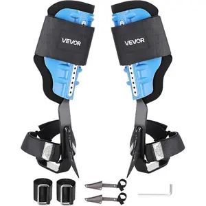 VEVOR Tree Climbing Spikes, 1 Pair Height-Adjustable Climbing Spurs, 350lbs Load Capacity Tree Climbing Gear with Straps, Arborist Equipment for Climbers, Hunting, Fruit PickingVEVOR Super Brand Day