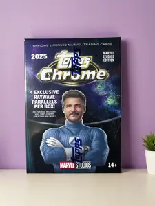 Topps 2025 Chrome Marvel Studios Blaster Box - 4 Exclusive Raywave Parallels per Box Official Licensed Trading Cards