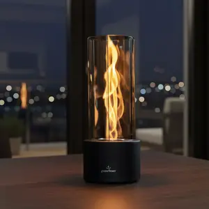 Chic Glanzfeuer Tornado Fire Pit - Smokeless Wood Burning Grill & Indoor Fireplace for Patio Party Ambiance Versatile Use Ambiance Enhancer Perfect for Parties