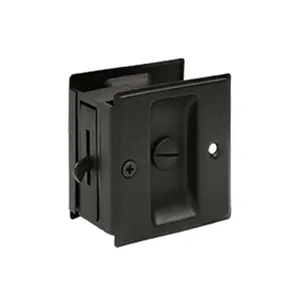 212 MAIN Solid Brass Privacy Pocket Lock, 2.5x2.75 in., Oil Rubbed Bronze, Includes Bolts, Privacy Function for Motorcycle Locks & Security