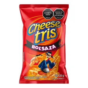 Cheese Tris Bolsaza 120g | Cheesy Corn Puffs Snack