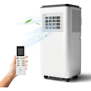 8000 BTU Portable Air Conditioner Energy Efficient AC Unit with Remote Control 24H Timer and Quiet Operation Ideal for Bedroom Office Dorm Rooms Up to 350 Sq Ft Black Top