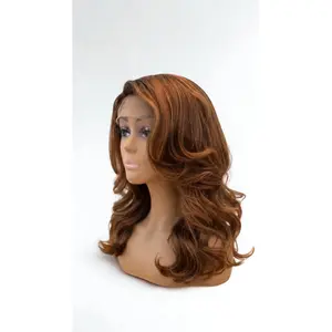 Aaliyah - The Swim Cap Wig for Women, Synthetic Hand-Tied Wig with Silicone Waterproof Breathable Swim Cap