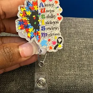 Badge Reel Autism Awareness medicalaccessories