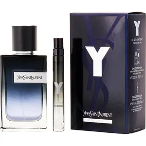 Y Set-Eau De Parfum Refillable Spray 3.3 Oz & Eau De Parfum Spray 0.33 Oz Refillable Mini For Men Y Set-Eau De Parfum Refillable Spray 3.3 Oz & Eau De Parfum Spray 0.33 Oz Refillable Mini For Men