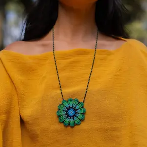 Selva - Native Beaded Necklace Inspired by Nature - Handmade by Mexican Artisans - Mother Sierra