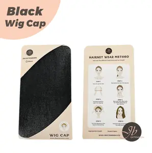 JBEXTENSION 1 Pieces Black Wig Cap, Wig Caps for Women Lace Front Wig Stocking Caps for Wigs Wig Cap Black Wig Cap 1 Pcs