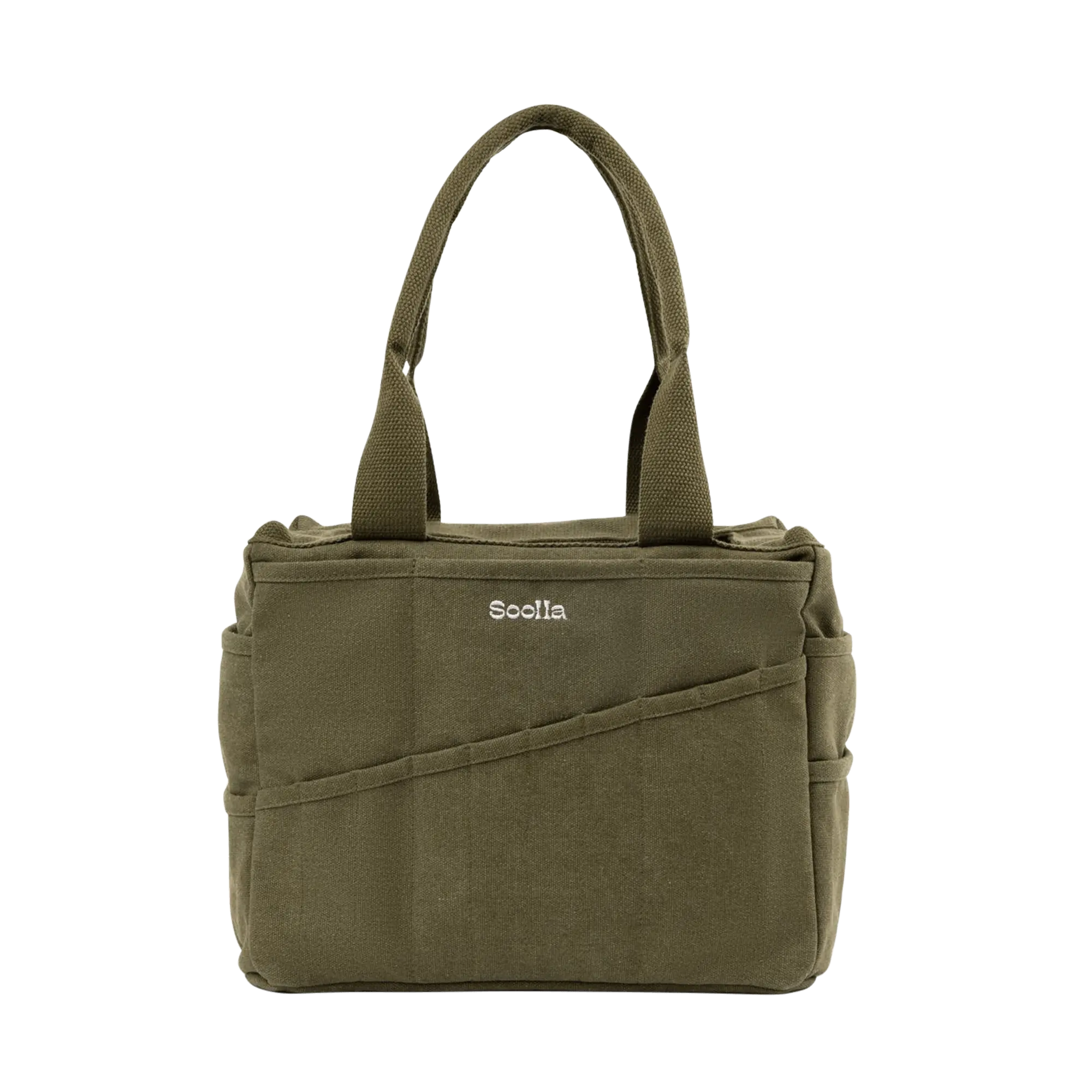 Soolla® Studio Bag, Deep Forest Green, Pottery Tool Bag, Craft Organizer, Knitting Bag, Crochet Yarn Tote