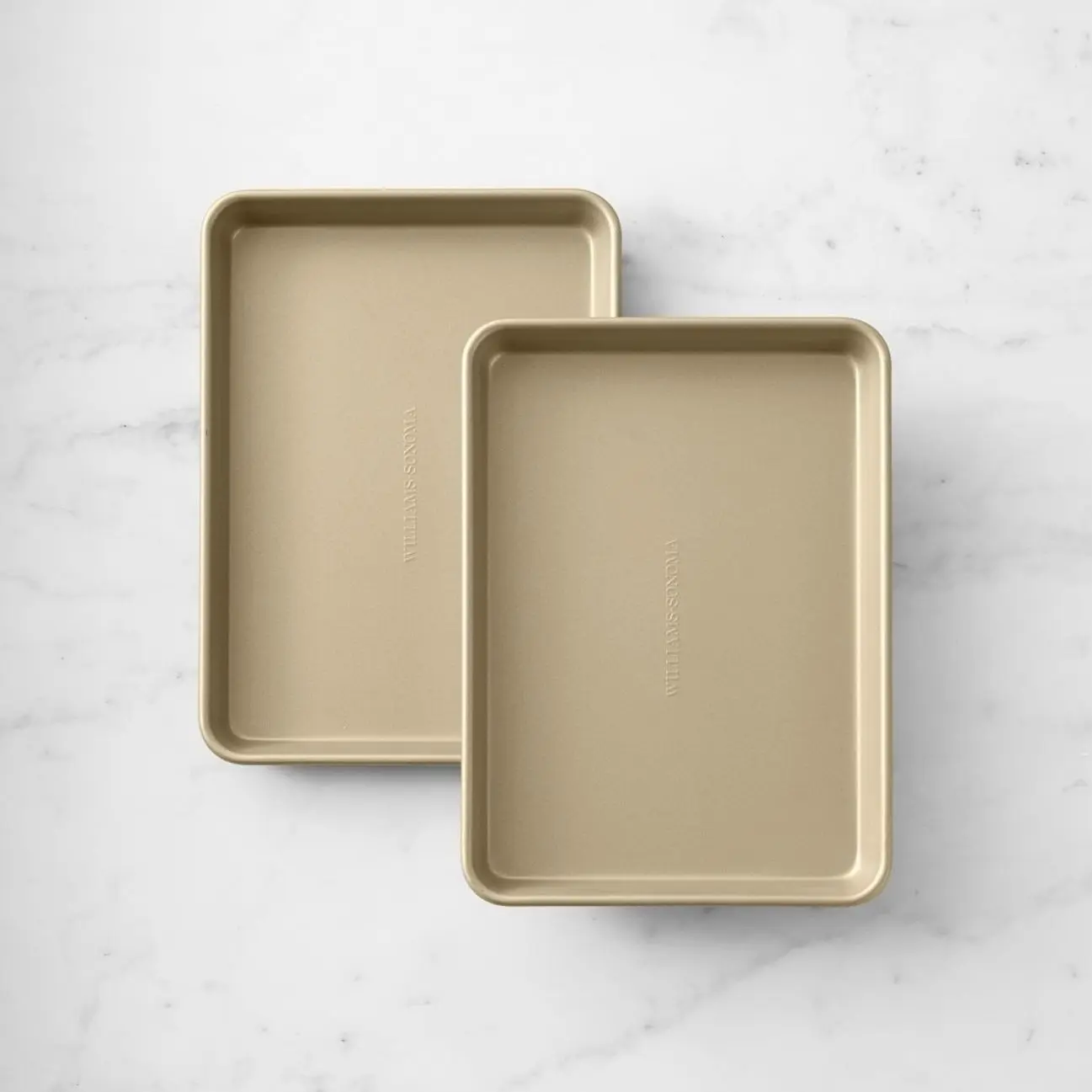 Williams Sonoma Goldtouch Pro Nonstick Quarter Sheet Steel Bakeware Pans, Set of 2, Oven-Safe
