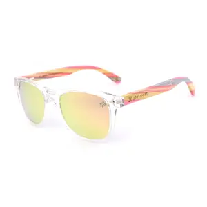 Colorful Bamboo Sunglasses, Polarized & UV-400 by Joycoast