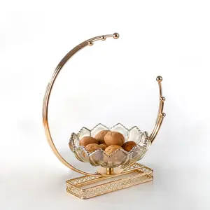 Luxury Fruit Platter Snack Tray, Food Storage Organizer, Candy Box, Nut Plate, Living Room Snacks, Dry Goods Dish