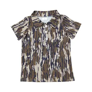Kids Boys Clothes Trendy Camo Polo for Summer Casual Junior