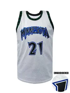 Men's Letter Embroidery Basketball Jersey, Loose Sleeveless Crew Neck Tank Top, Breathable Comfortable Basketball Jersey for Outdoor Activities & Training