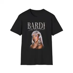 Men's Inspired Little Miss Drama Graphic Portrait T-Shirt, Sporty Sports Outerwear for Athletic Use