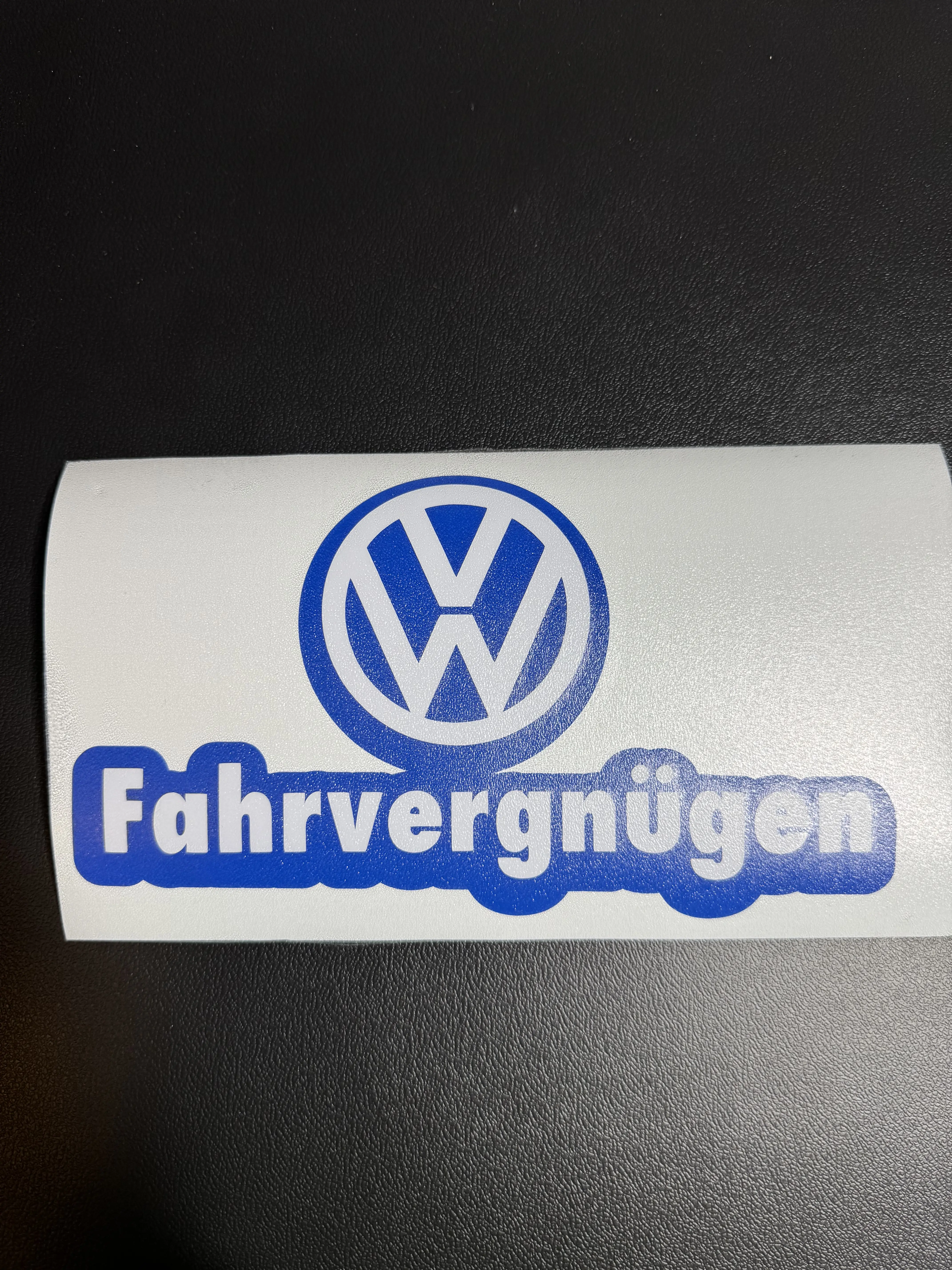 Volkswagen Car Vinyl Decal - German Quote Design, Durable Automotive Exterior Decor Sticker Accessory