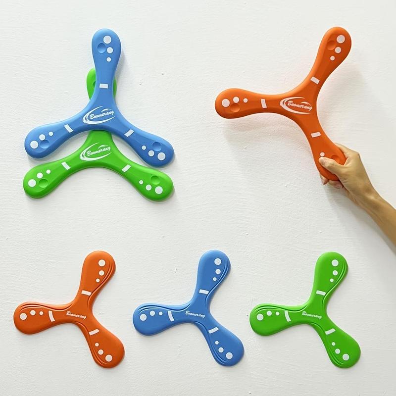 High-density EVA boomerang - suitable for adults, soft and safe, can be flown indoors/outdoors, brightly colored, makes a perfect gift for relaxation and social interaction, ideal for birthdays, Christmas, Easter, graduations, etc., one per pack.