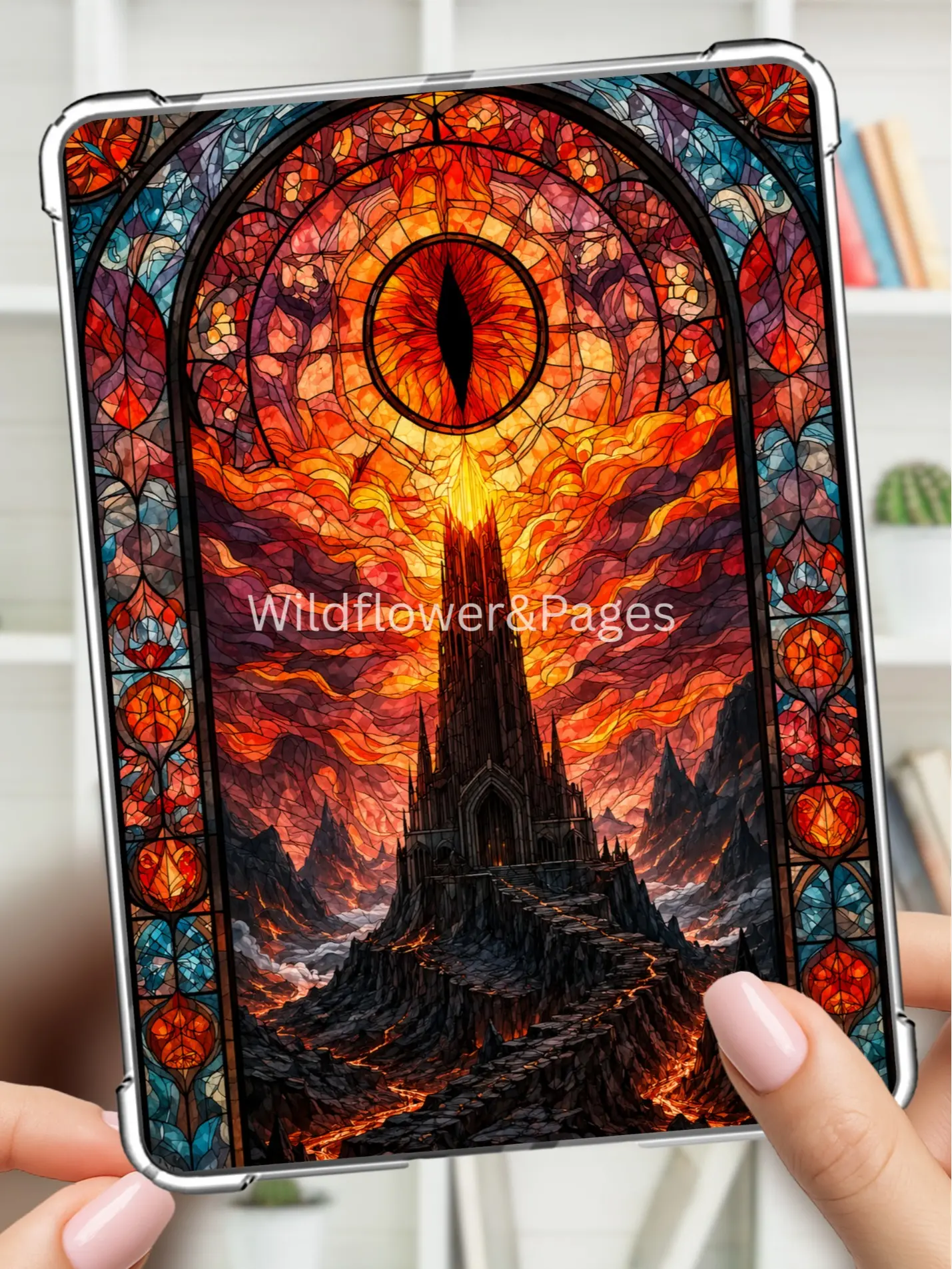 Kindle insert mordor inspired design, paperwhite, basic, colorsoft, oasis, scribe, kobo, fire8hd, Lotr , fantasy, book lover, sauron