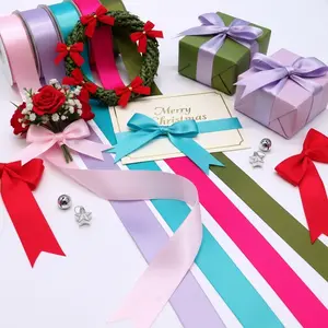 Double-sided Ribbon 20 Yards 25MM 1 Inch for Handcraft Gift Wrapping Bouquets Wedding Invitations Bridesmaid Gifts Hair Accessories Bow Ties Wreaths Party Decorations