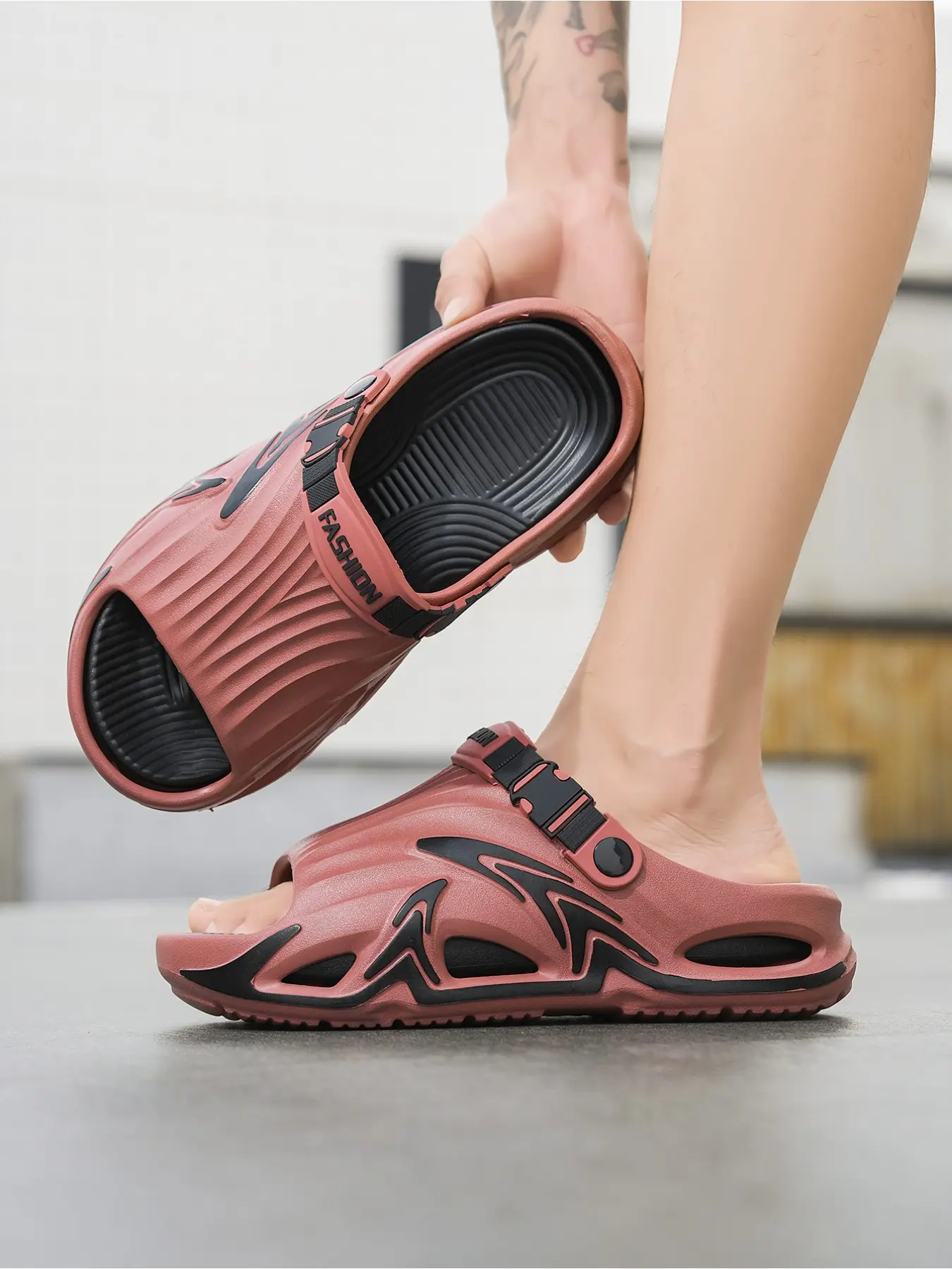 2026 Men's New Summer Plus Size Couple Slides, Waterproof Quick-Drying Cloud Slippers for Home, Bath, Beach and Seaside