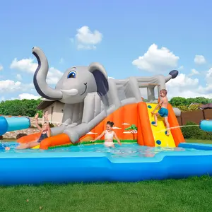 H2OGO!® Elephantastic Kids' Inflatable Mega Water Park, Outdoor Playground Inflatable Toy for Kids