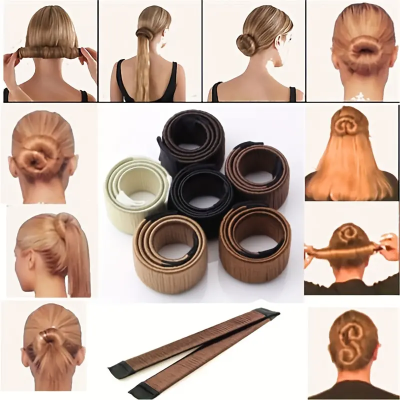 1pc of a Magical Hair Bun Creator, a Twistable Hair Band for Hairstyles, Synthetic Donut Headband for Women, Hair Additions