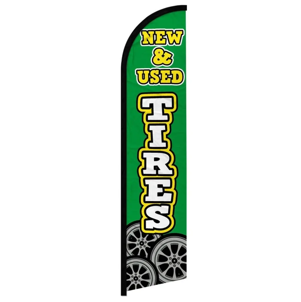 Windproof Tires-Themed Banner Flag - Festive & Party Backdrop, Party Decoration Supplies for Home & Outdoor Use, Party Decor Design, Yard Sign Banner