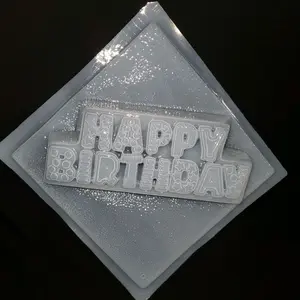 Happy Birthday Plastic Mold For Jello Treats