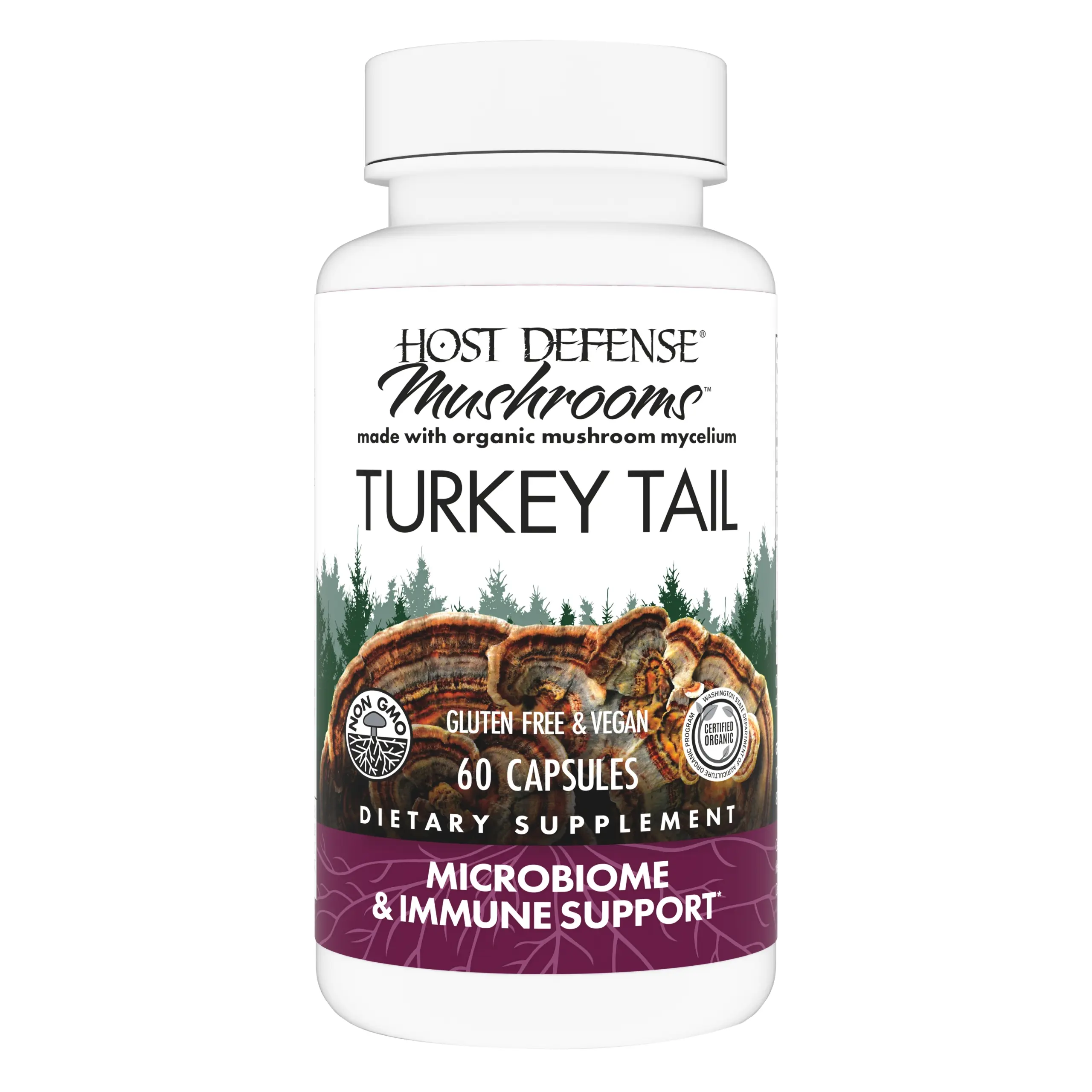 Host Defense Turkey Tail Capsules - 60 Count Host Defense Turkey Tail Capsules - 60 Count