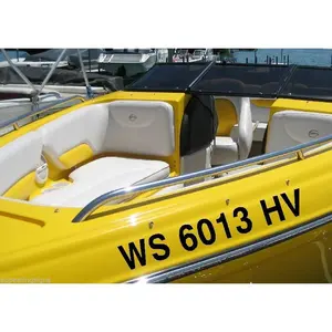 4" Boat Hull Registration Numbers Jet Ski Sea Doo PWC Vinyl Decal Pair