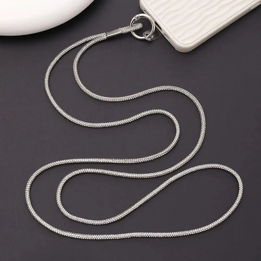 Artificial Rhinestone Decor Mobile Phone Chain, Anti-lost Phone Lanyard, Phone Strap for Women & Girls, Fashion Phone Accessories for Daily Use, Phone Charm, Cell Phone Charm