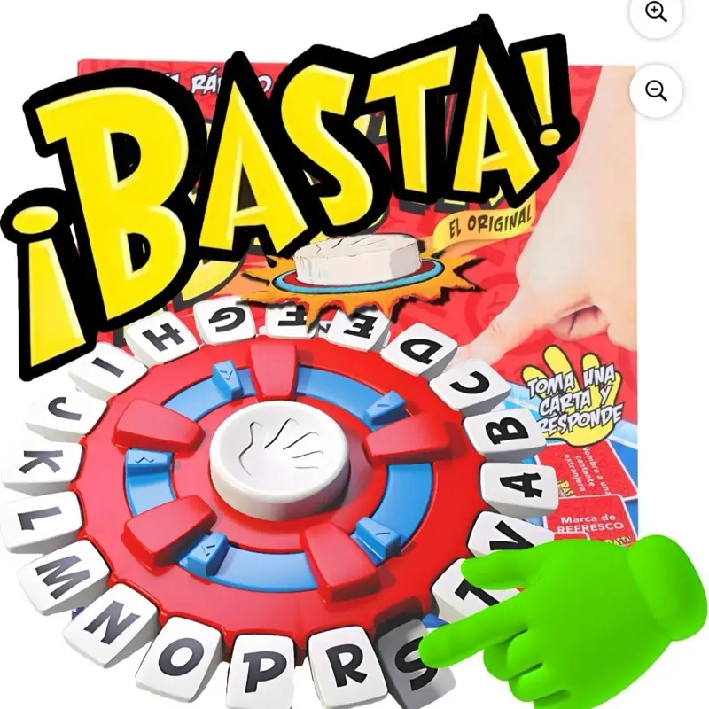 Basta Spanish Word Game - Fast-Paced Board Game for Family Gatherings - Promotes Vocabulary & Cognitive Development - Suitable for All Ages