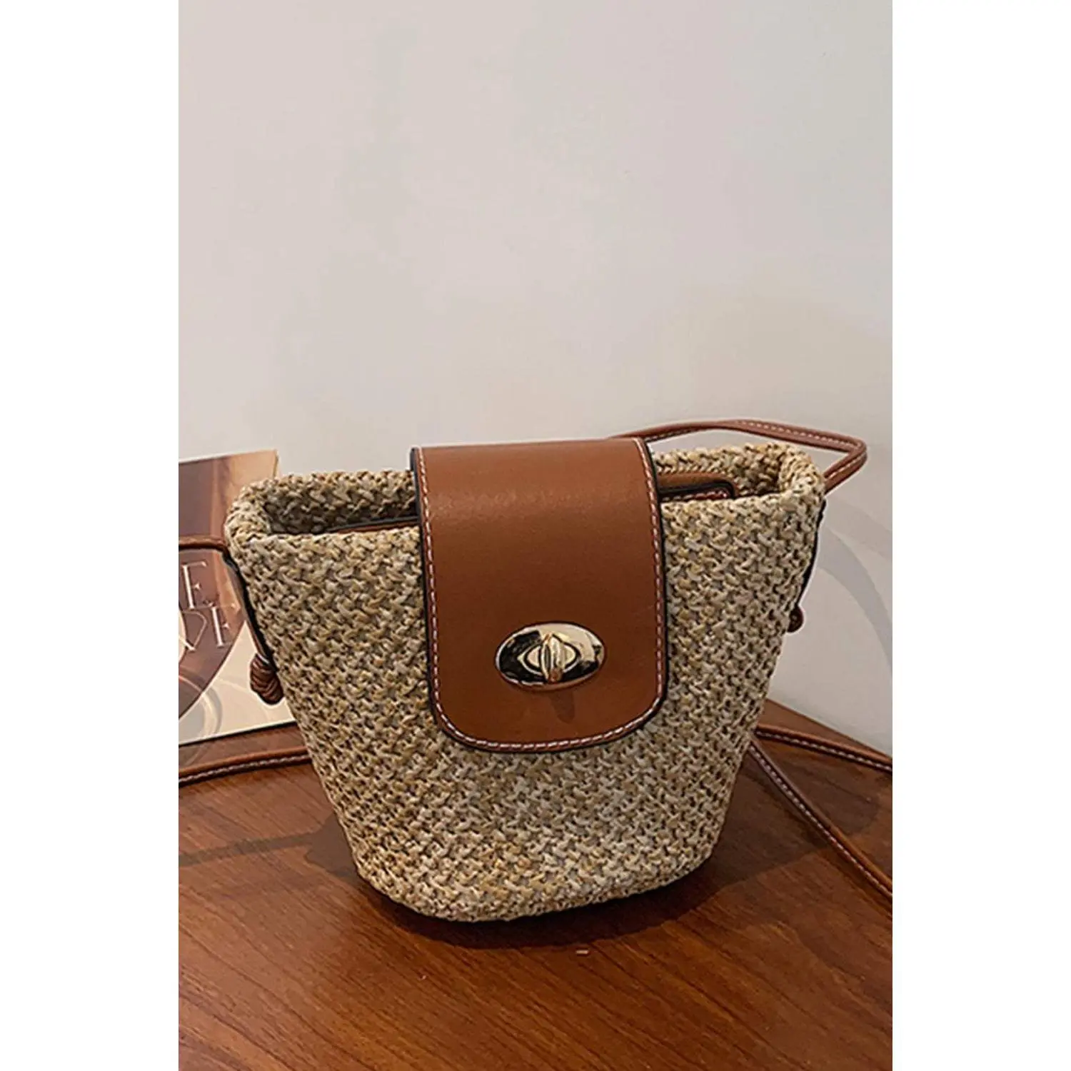 Straw Bucket Bag