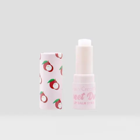 Beauty Creations Sweet Dose Balm Stick - Nourishing Lip Balm for All Ages, All-Lip Friendly Treatment Infused with Vitamin E, Shea Butter, Peach Fruity Scent, Nontoxic Daily Skincare Option