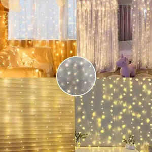 96 LED Fairy Curtain Light - Battery Operated