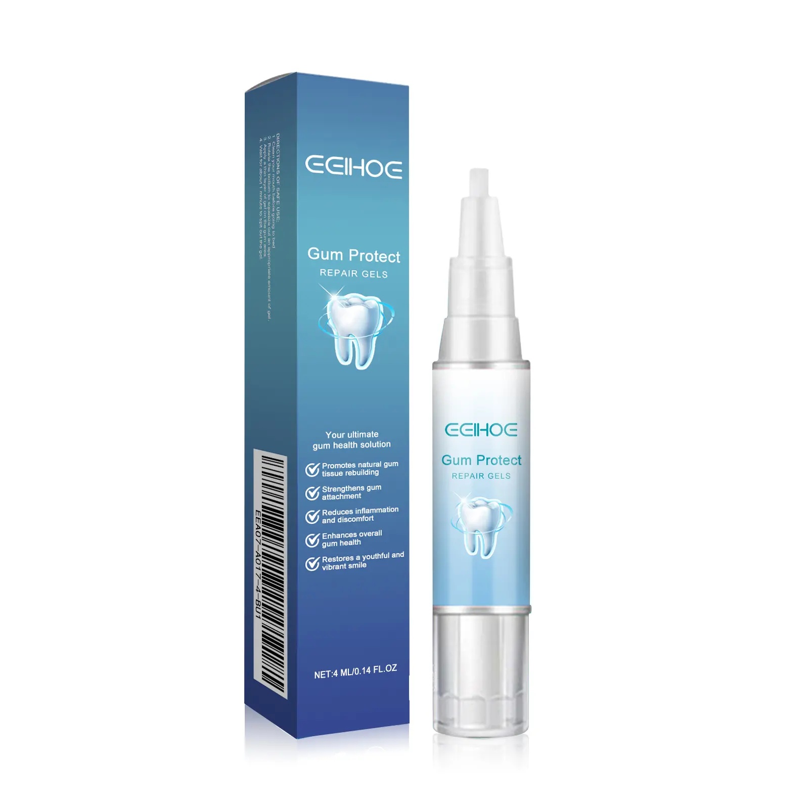 Natural Teeth Brightening & Gum Care Gel | Gentle Stain Removal & Oral Care | With Licorice Root Extract & Vitamin C