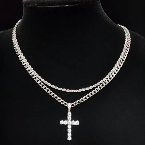 Chains, Unisex Necklace Sets, 2025 New Cuban Chains, Men's Accessories, Necklaces for Men Sets,Suitable for Men and Women's Casual Accessories