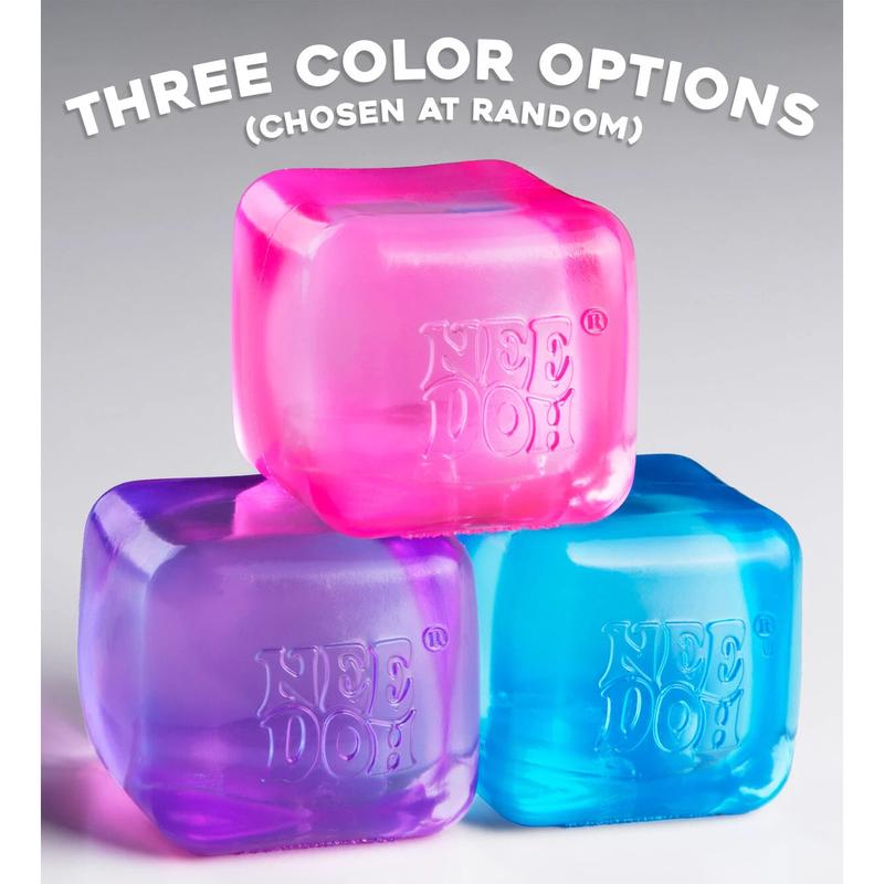 Nee Doh Nice Ice Baby Stress Relief Toy - Compact Silicone Cube for Squishy Fun & Decompression