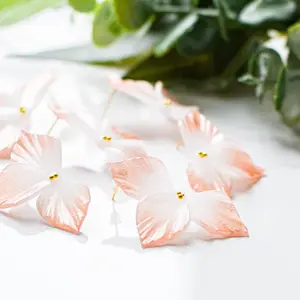 Translucent half flower polymer clay earring | gift for her | floral earring | Elegant Female