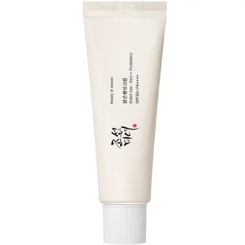 Beauty of Joseon Relief Sun Rice + Probiotics Gentle 50 SPF PA++++ Facial Sunscreen Cream - 1.69 oz Original Version, Lightweight Water-Cream Melts in Fast, Rice Extract Hydration, Sensitive Skin Daily UV/UVA Cover, Skin Products, Selfcare Essential