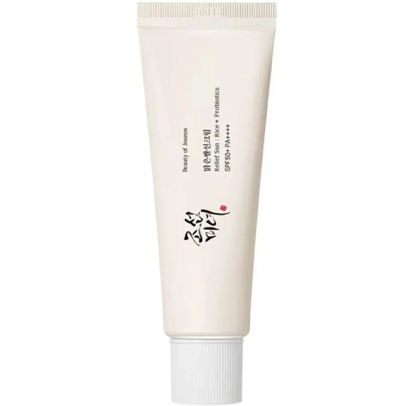 Beauty of Joseon Relief Sun Rice + Probiotics Gentle 50 SPF PA++++ Facial Sunscreen Cream - 1.69 oz Original Version, Lightweight Water-Cream Melts in Fast, Rice Extract Hydration, Sensitive Skin Daily UV/UVA Cover, Skin Products, Selfcare Essential
